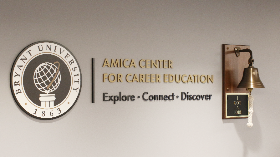 Image of the Amica Center sign.